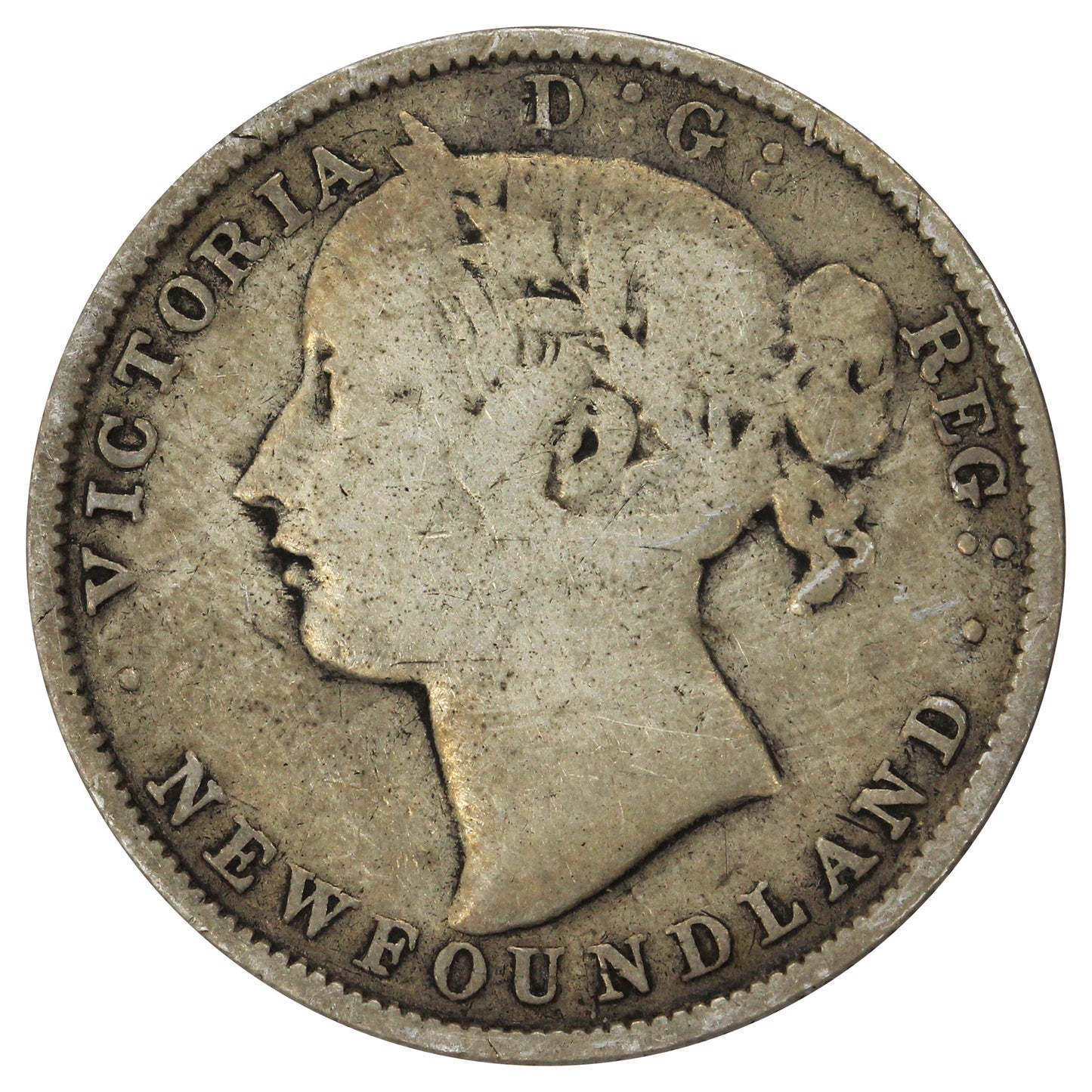 1880 Newfoundland 20-cents VG-F (VG10) $