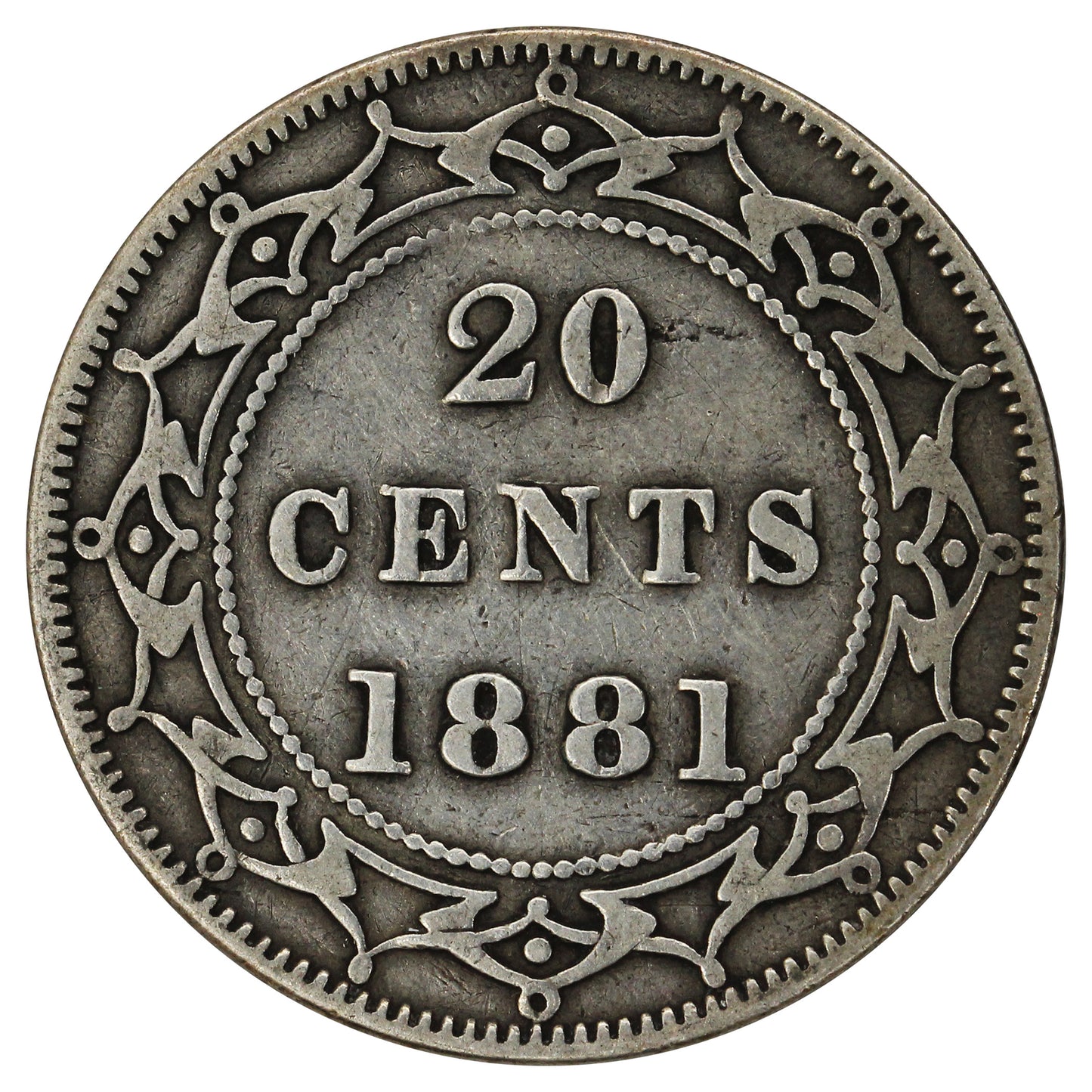1881 Newfoundland 20-cents F-VF (F15) $