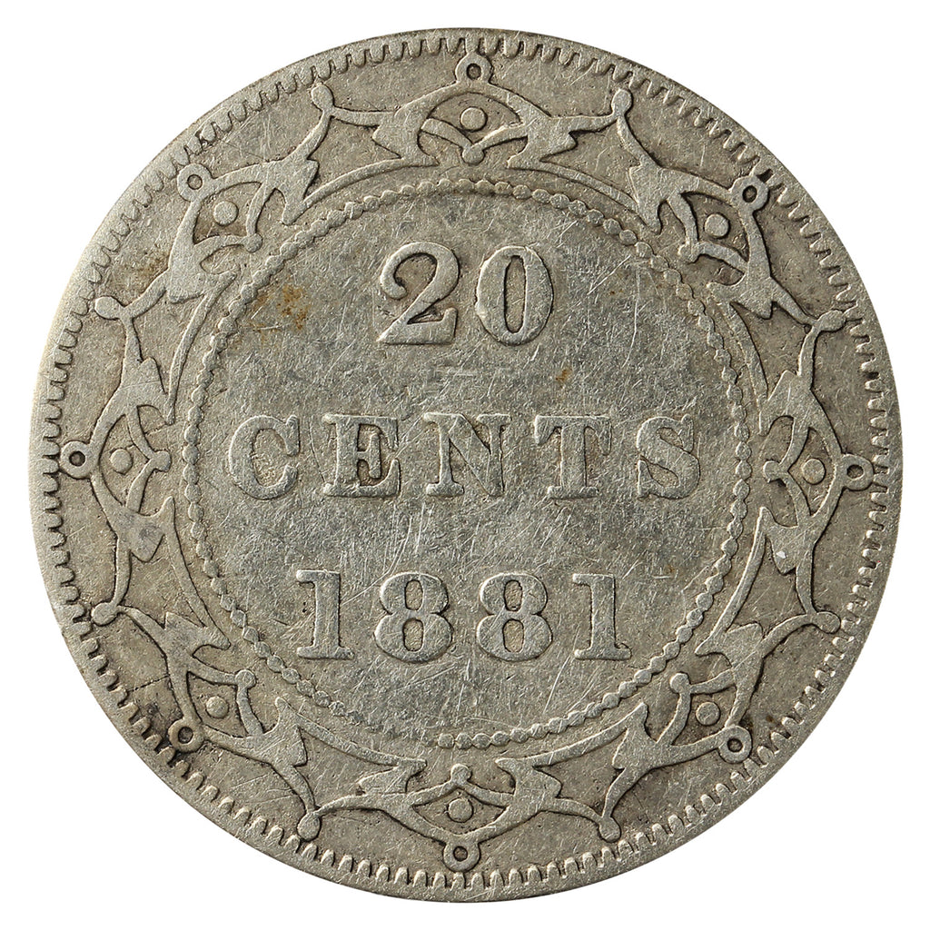 1881 Newfoundland 20-cents VG-F (VG10)