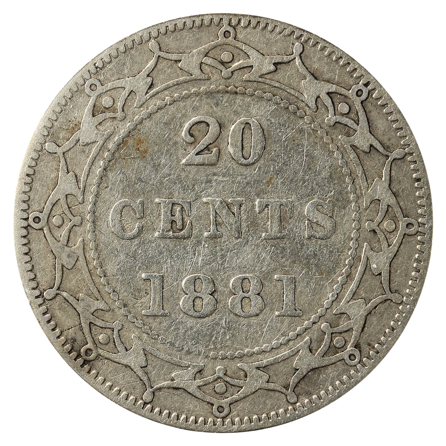 1881 Newfoundland 20-cents VG-F (VG10)