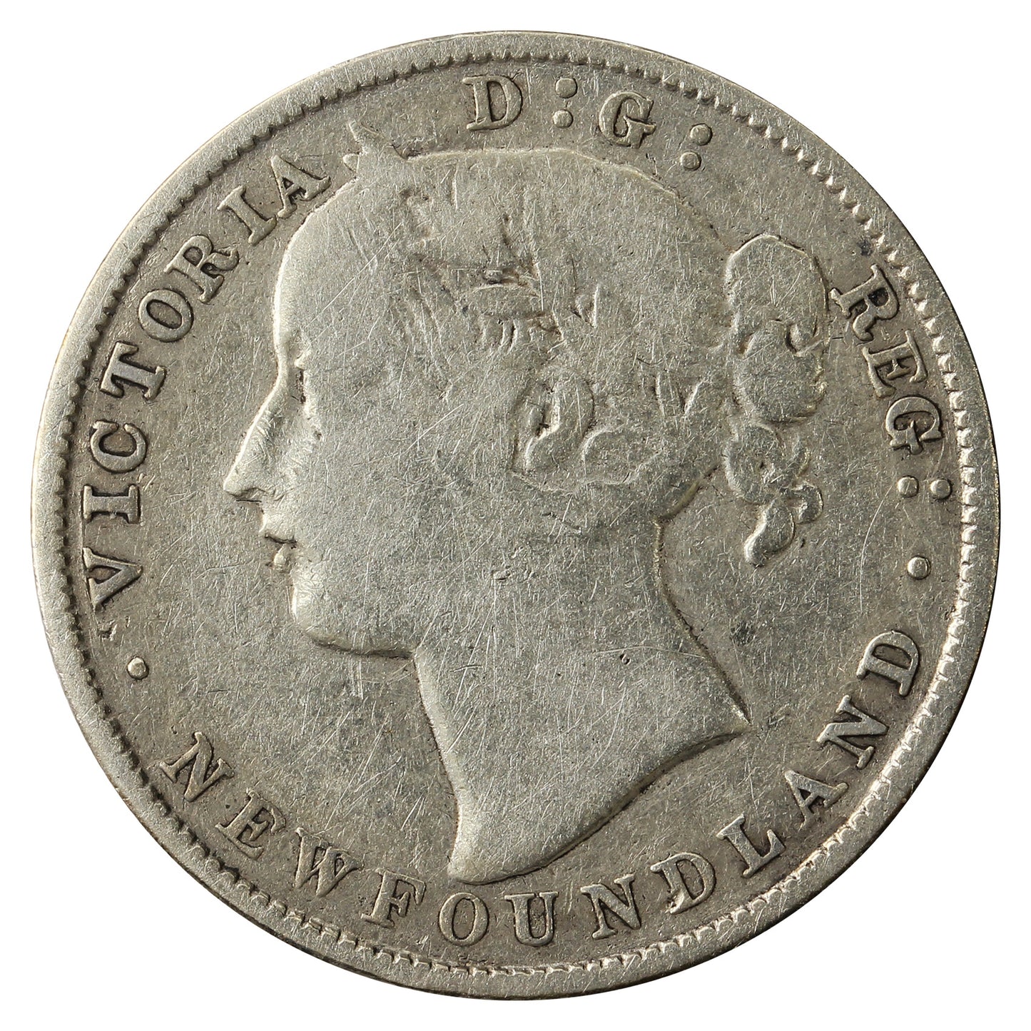 1881 Newfoundland 20-cents VG-F (VG10)