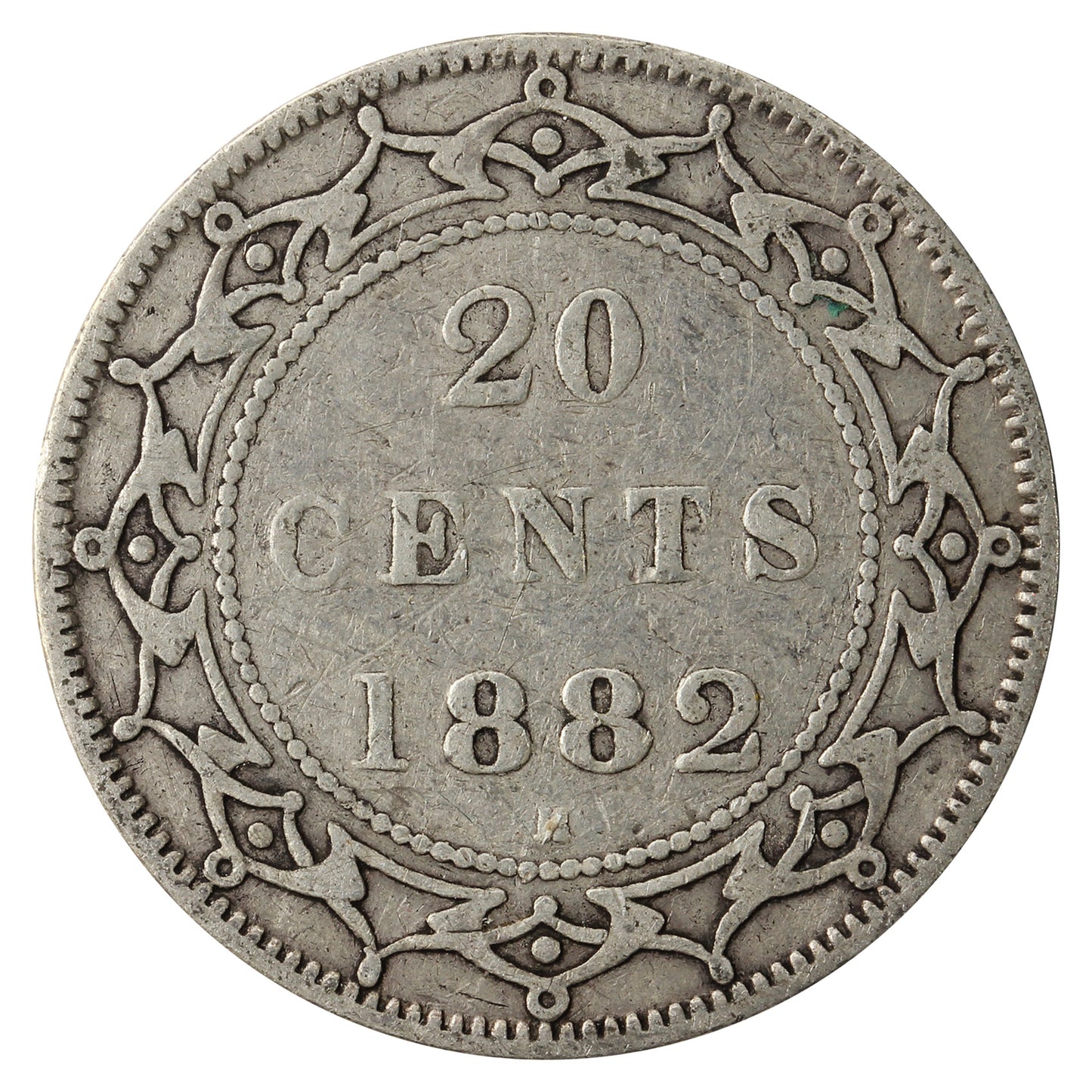 1882H Newfoundland 20-cents Fine (F12)