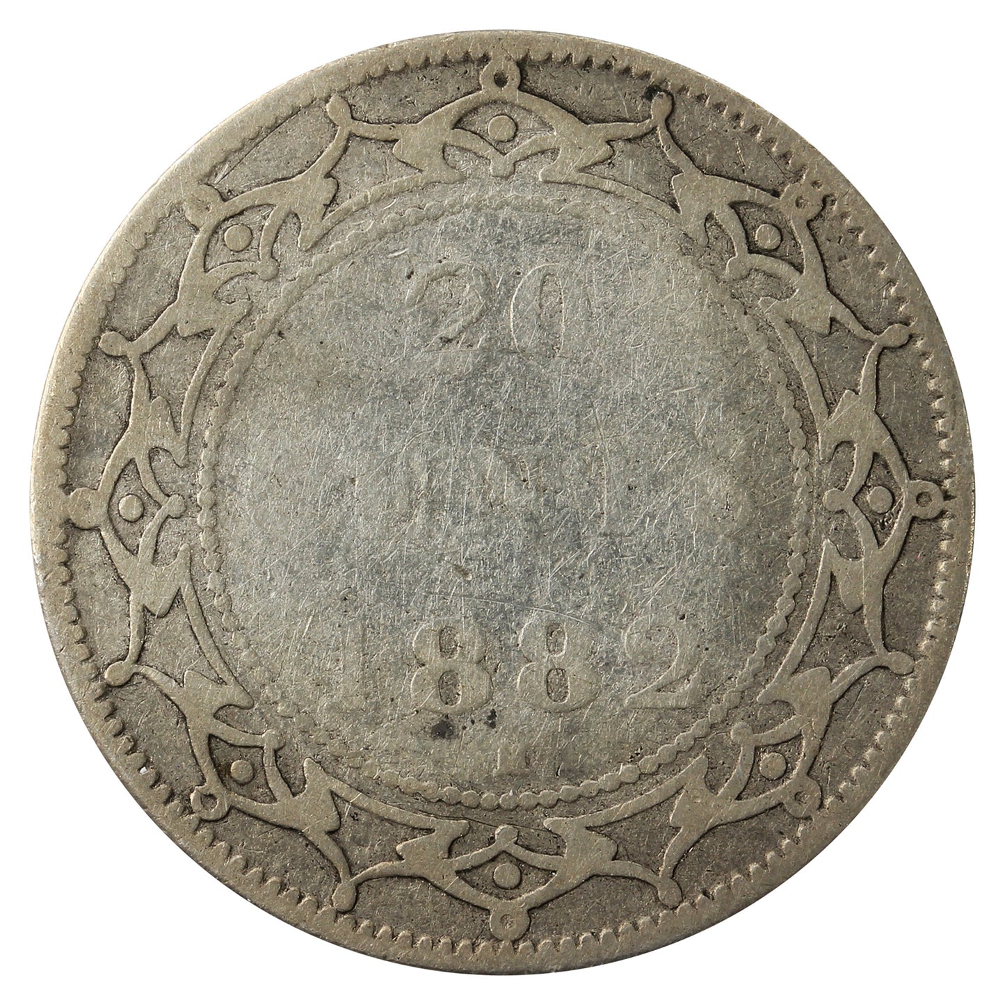 1882H Newfoundland 20-cents G-VG (G6)