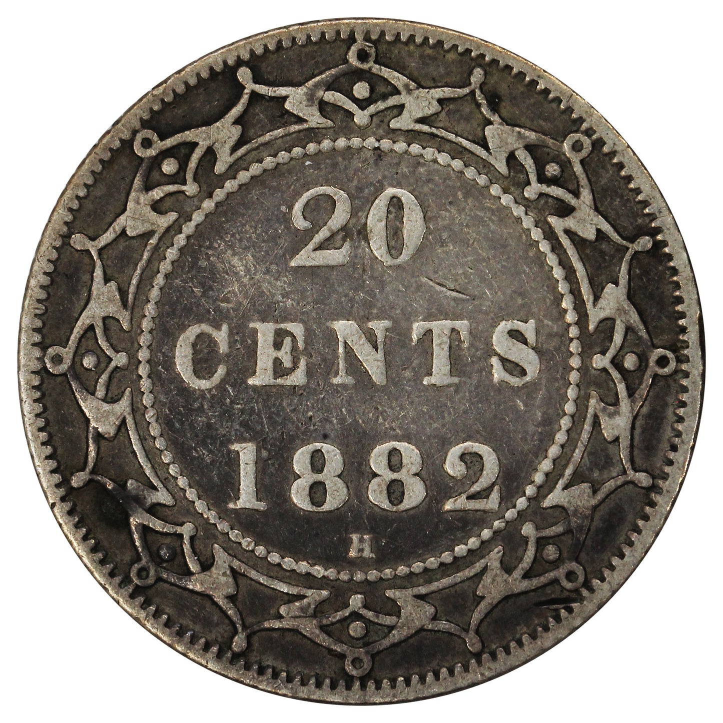 1882H Newfoundland 20-cents Very Fine (VF20) $