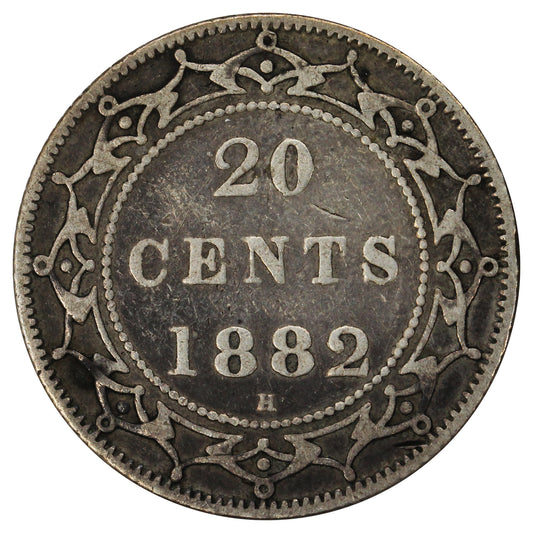 1882H Newfoundland 20-cents Very Fine (VF-20) $