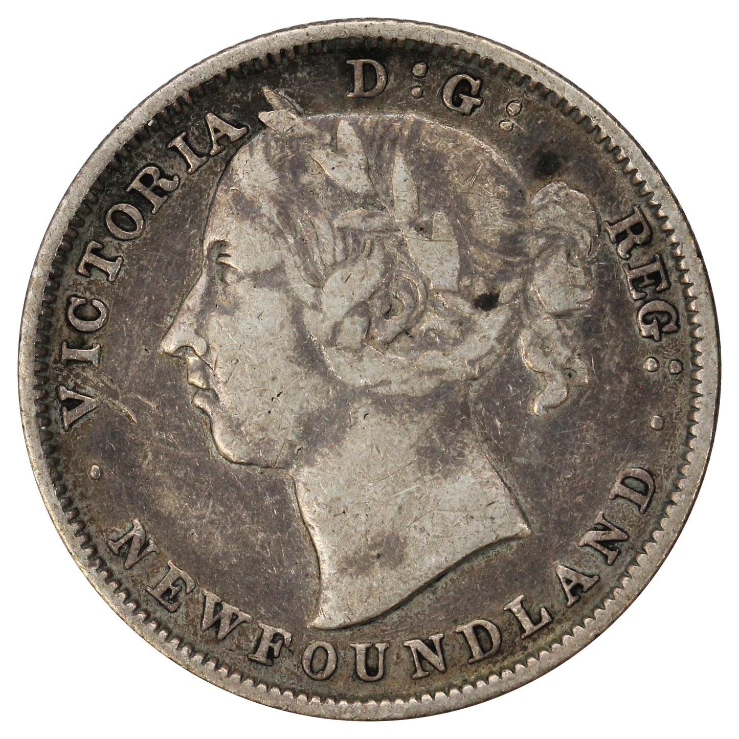 1882H Newfoundland 20-cents Very Fine (VF20) $