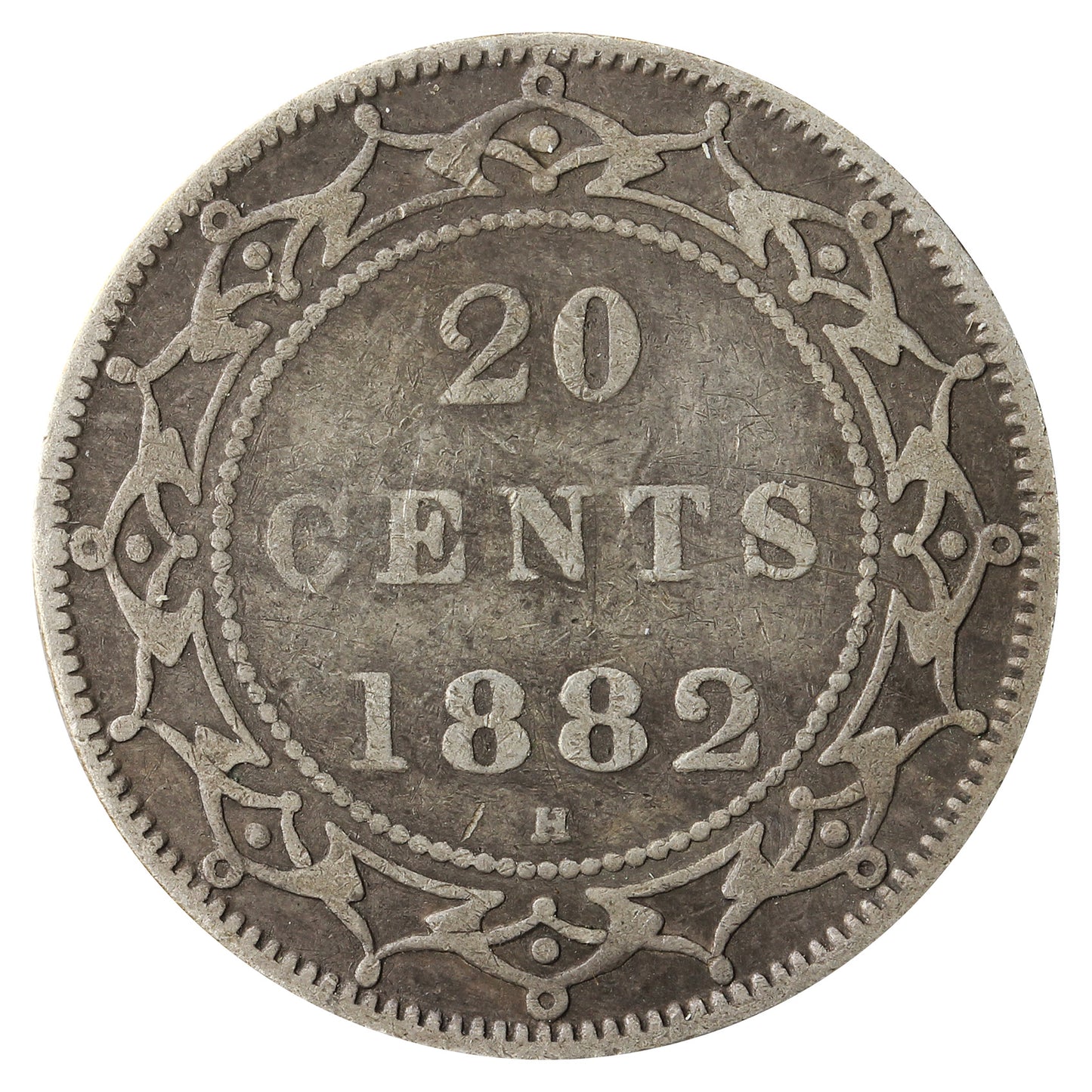 1882H Newfoundland 20-cents VG-F (VG10)