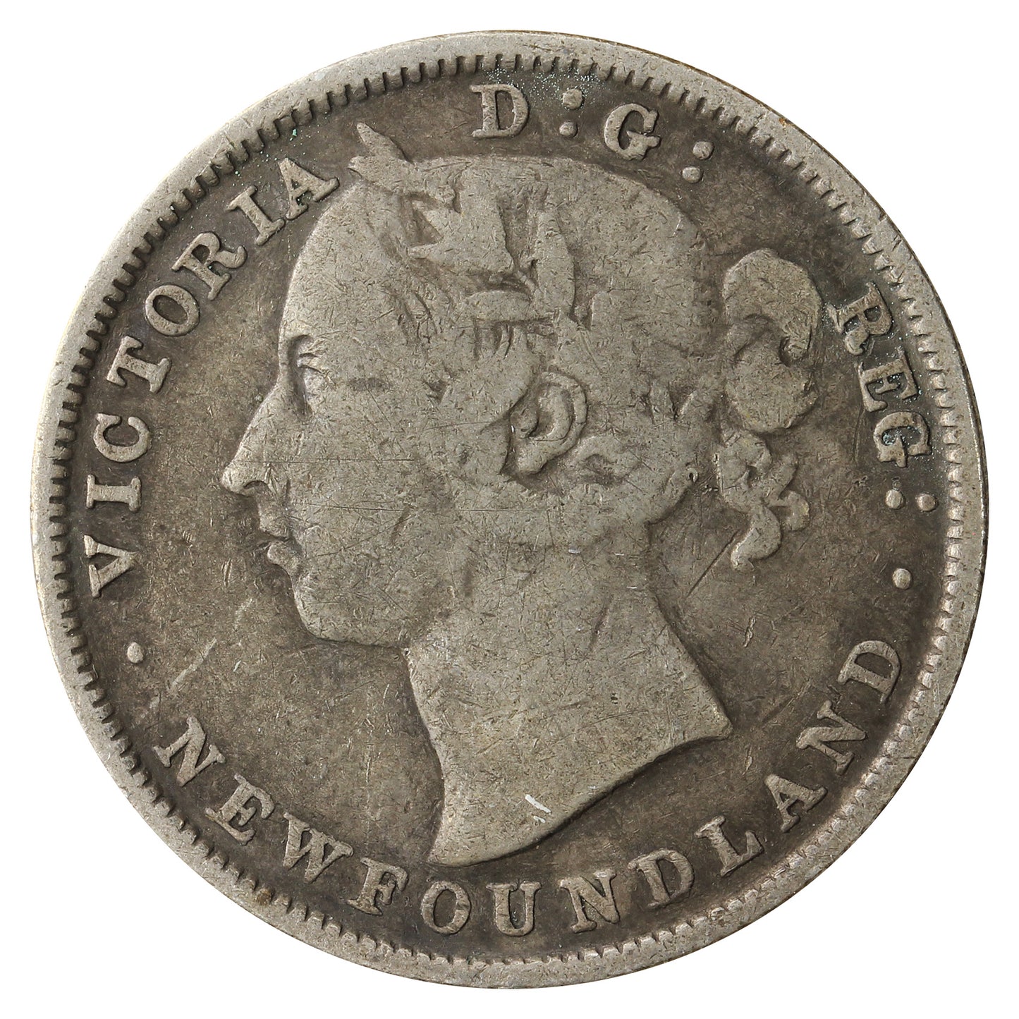 1882H Newfoundland 20-cents VG-F (VG10)