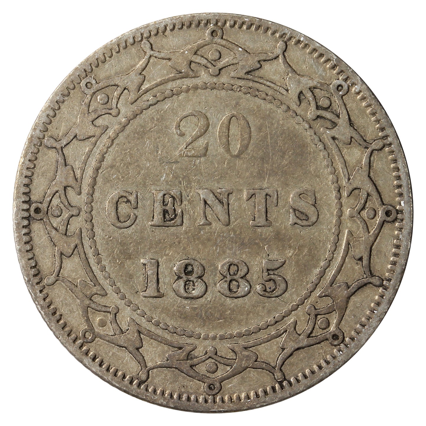 1885 Newfoundland 20-cents Fine (F-12)