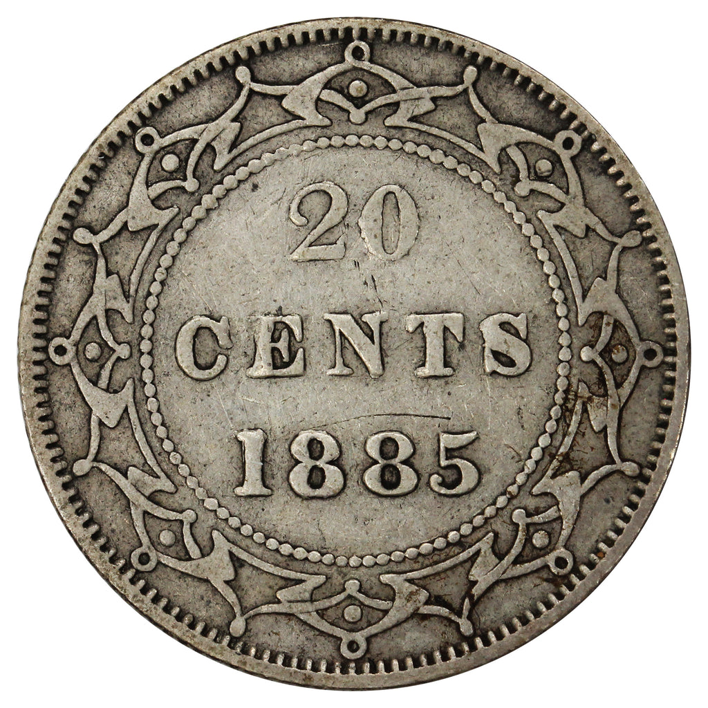 1885 Newfoundland 20-cents F-VF (F15) $