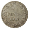 1885 Newfoundland 20-cents Very Good (VG8)