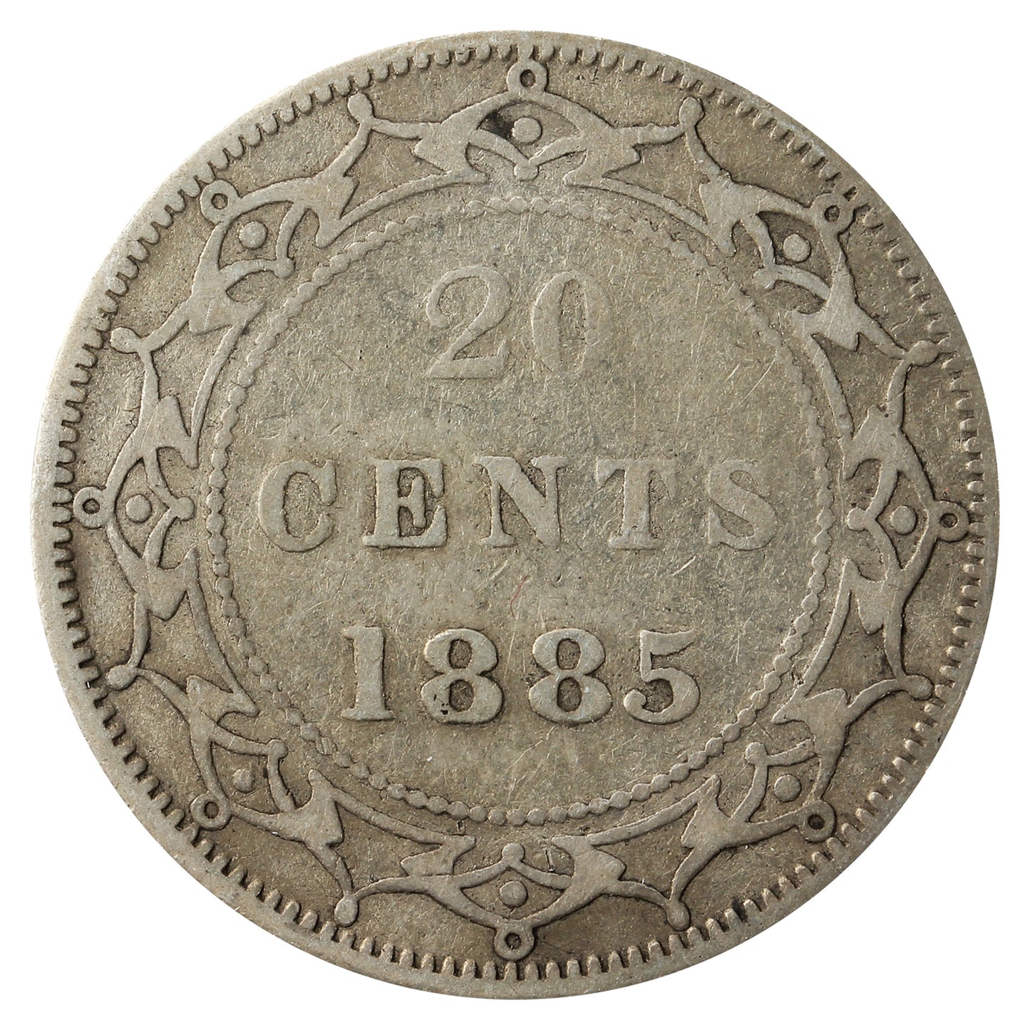 1885 Newfoundland 20-cents Very Good (VG8)