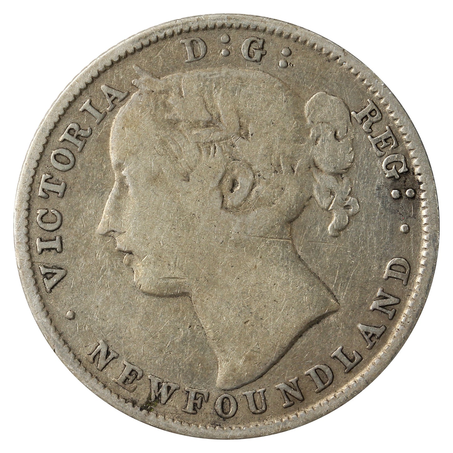 1885 Newfoundland 20-cents Very Good (VG8)