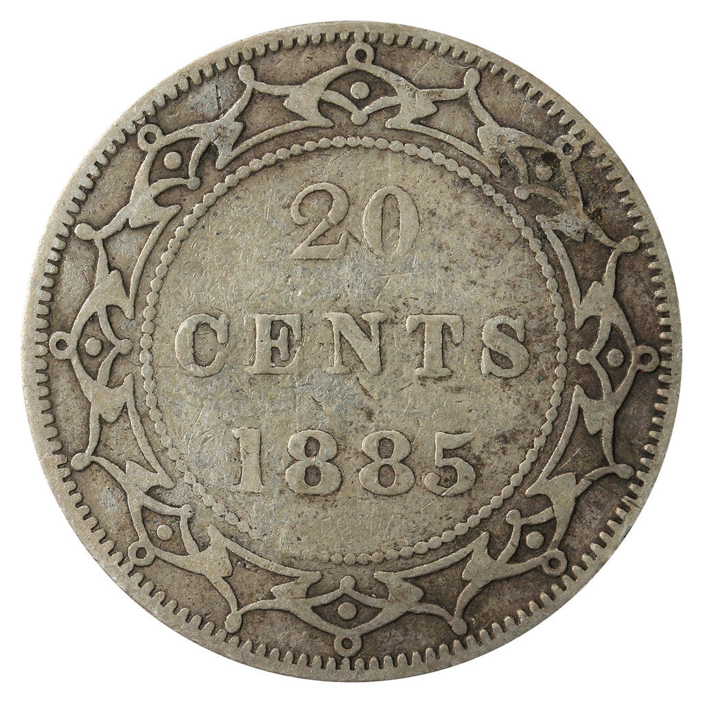 1885 Newfoundland 20-cents VG-F (VG10)