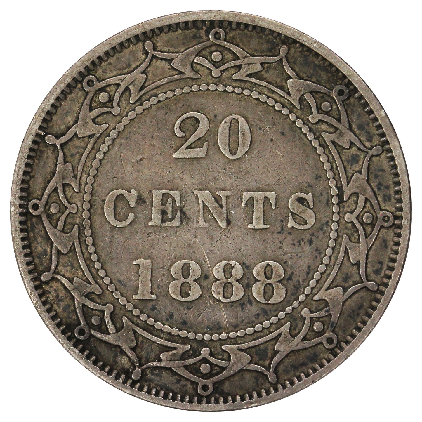 1888 Newfoundland 20-cents Very Fine (VF20) $