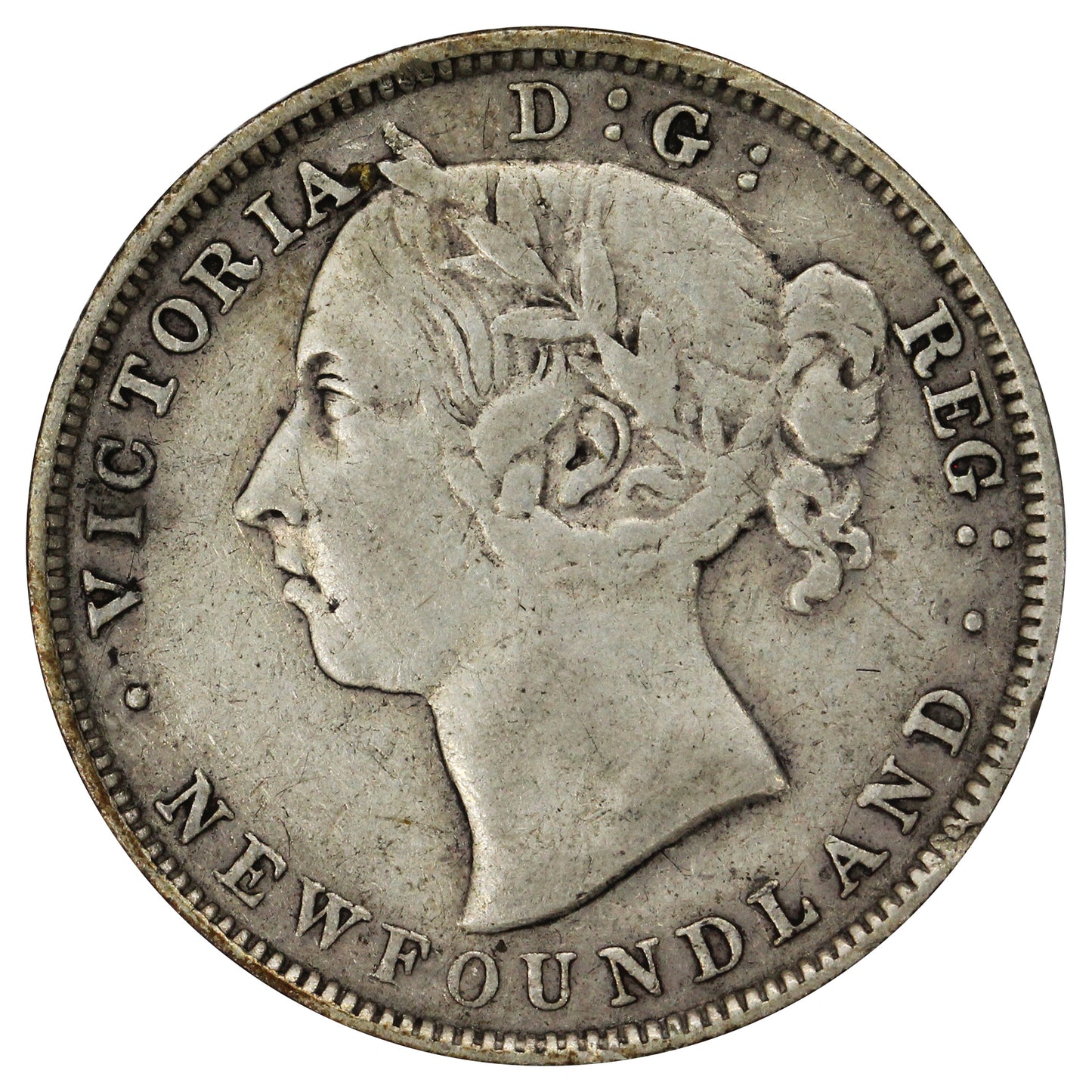1890 Newfoundland 20-cents F-VF (F-15) $