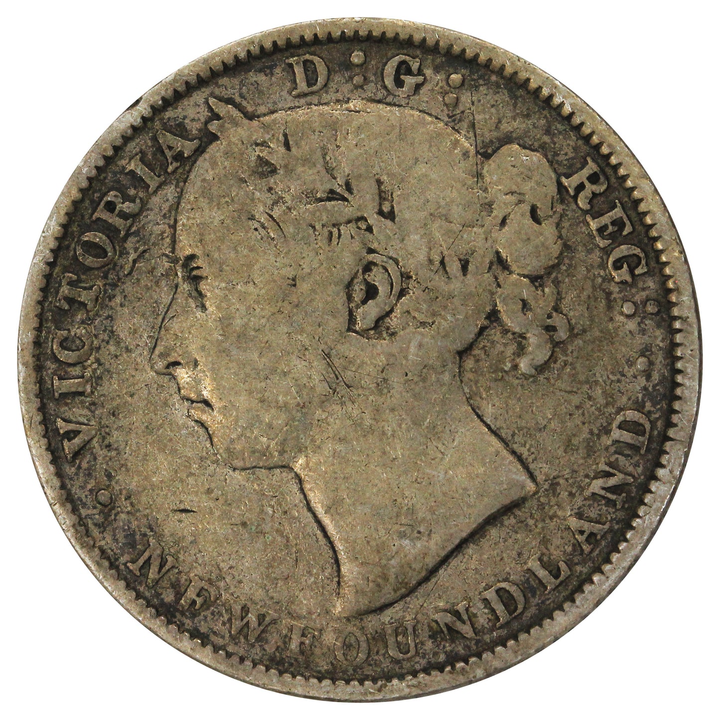 1890 Newfoundland 20-cents Very Good (VG8)