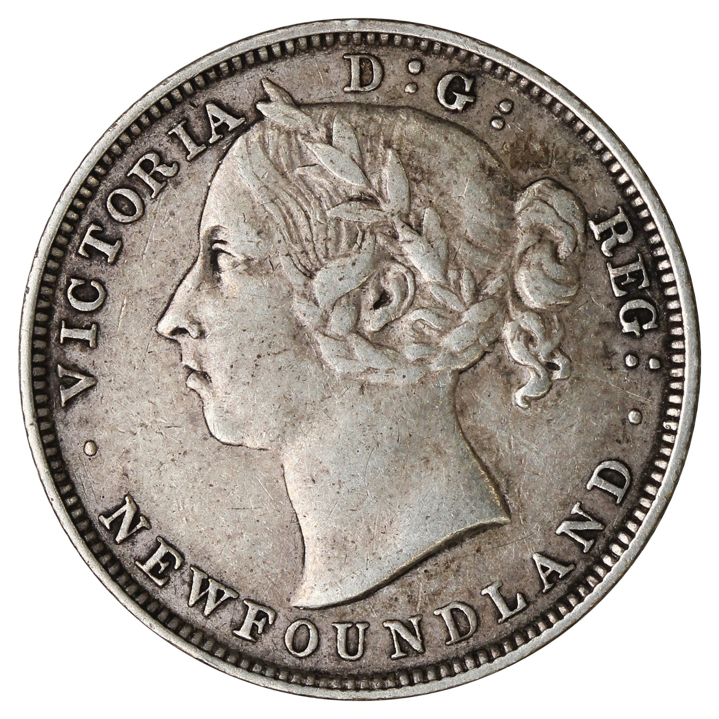 1890 Newfoundland 20-cents VF-EF (VF30) $