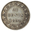 1894 Obv. 1 Newfoundland 20-cents VF-EF (VF-30) $