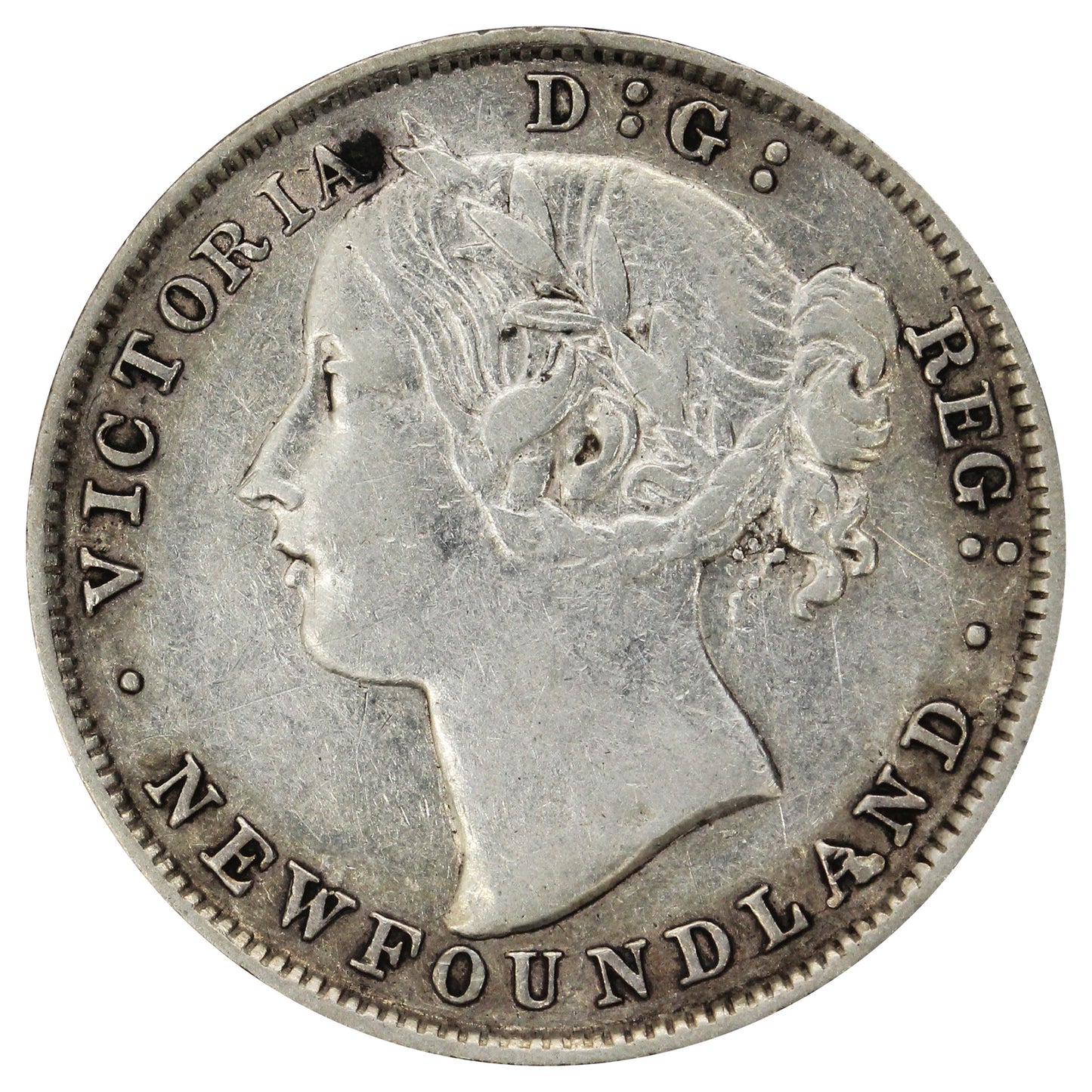 1894 Obv. 1 Newfoundland 20-cents VF-EF (VF-30) $