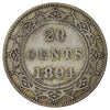 1894 Obv. 2 Newfoundland 20-cents Fine (F-12)