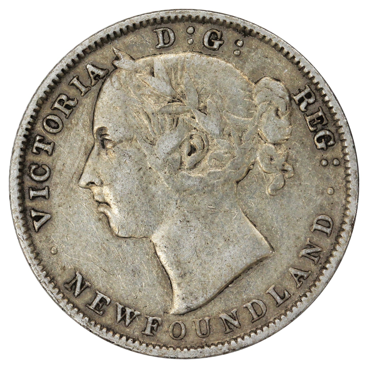 1894 Obv. 2 Newfoundland 20-cents F-VF (F-15) $