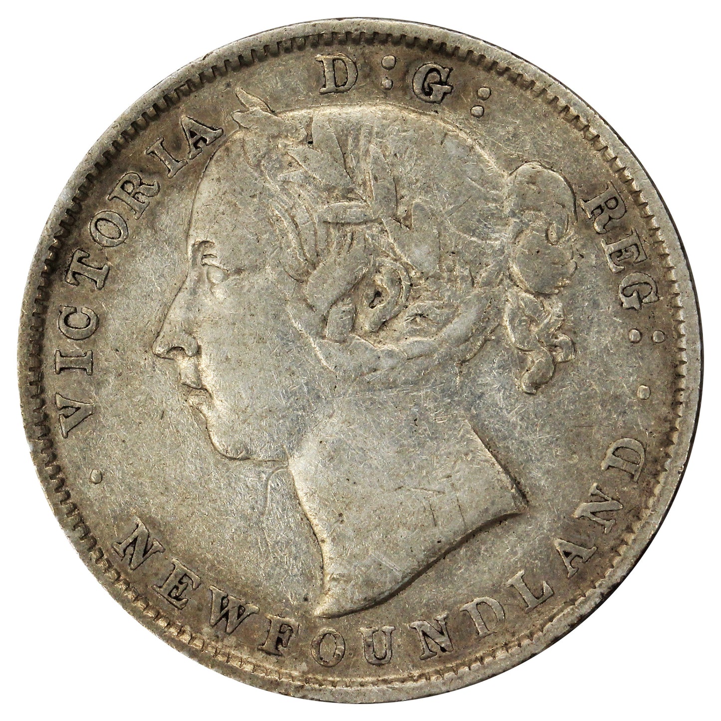 1894 Obv. 2 Newfoundland 20-cents Very Fine (VF-20) $