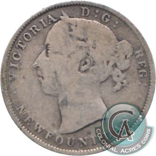 1896 Large 96 Newfoundland 20-cents G-VG (G6)