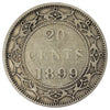 1899 Large 99 Newfoundland 20-cents F-VF (F-15)