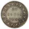 1899 Large 99 Newfoundland 20-cents Very Fine (VF-20)