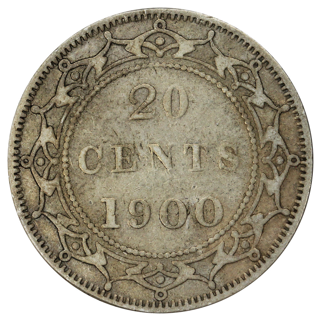 1900 Newfoundland 20-cents Fine (F12)
