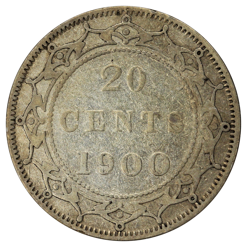 1900 Newfoundland 20-cents F-VF (F-15)
