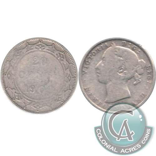 1900 Newfoundland 20-cents G-VG (G6)