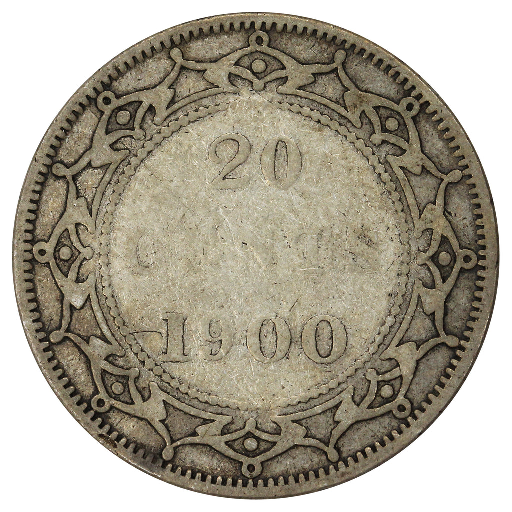 1900 Newfoundland 20-cents VG-F (VG10)