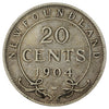 1904H Newfoundland 20-cents VG-F (VG10)