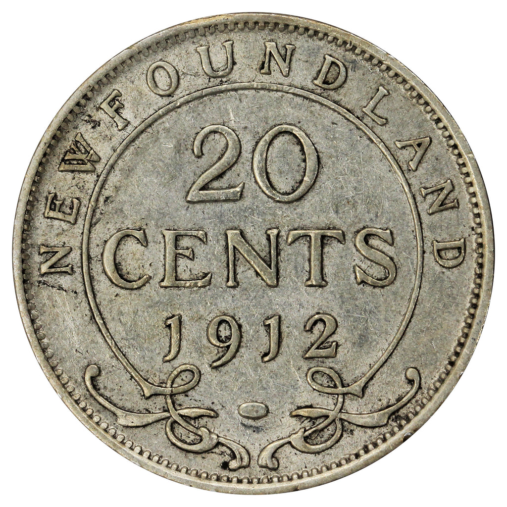 1912 Newfoundland 20-cents F-VF (F15)