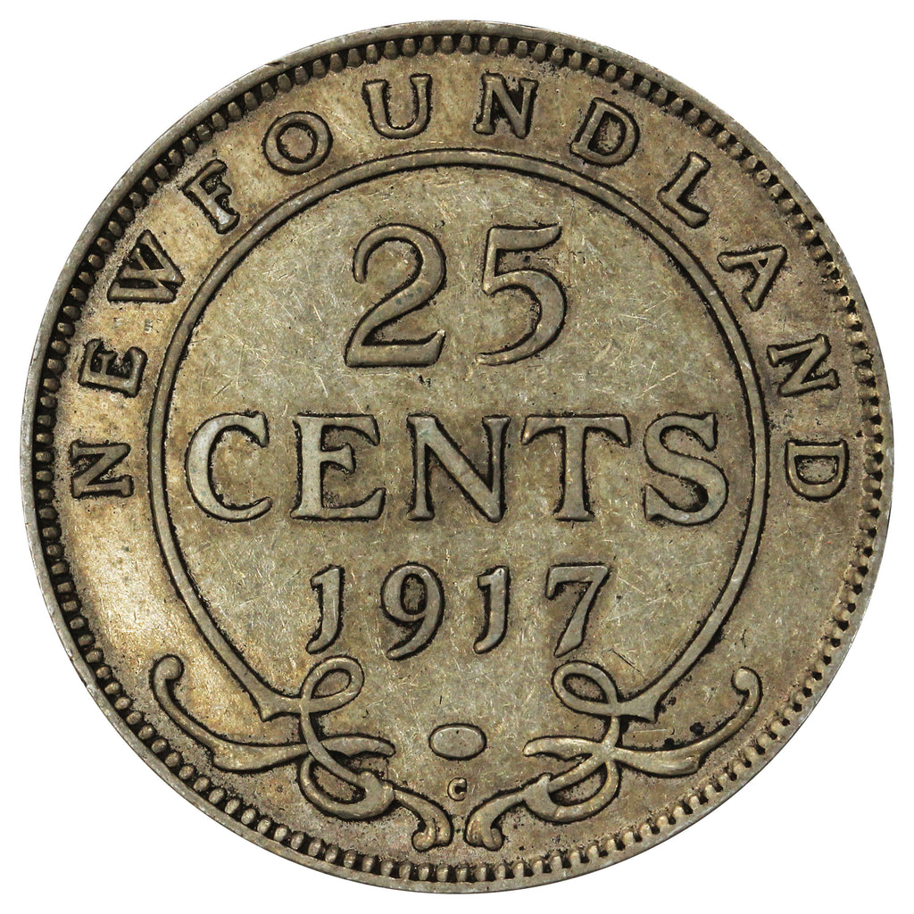 1917C Newfoundland 25-cents Very Fine (VF20)