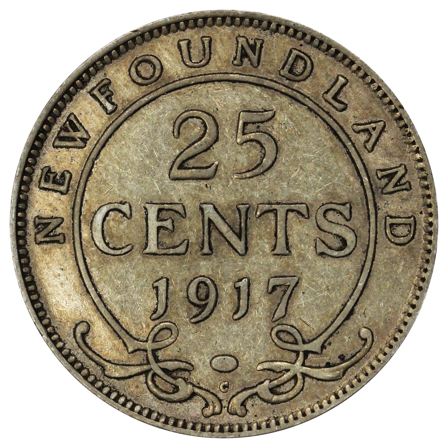1917C Newfoundland 25-cents Very Fine (VF20)