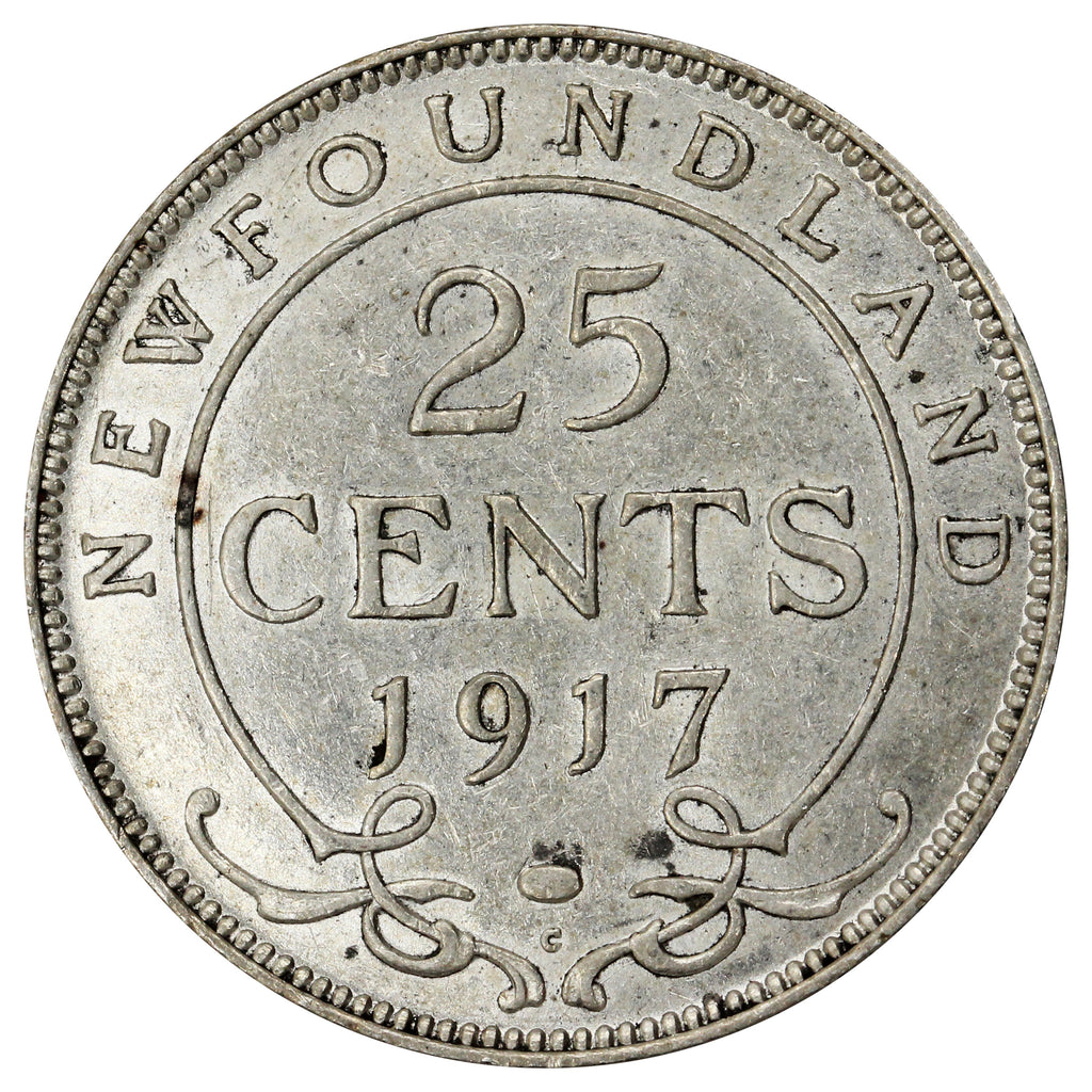 1917C Newfoundland 25-cents VF-EF (VF30)