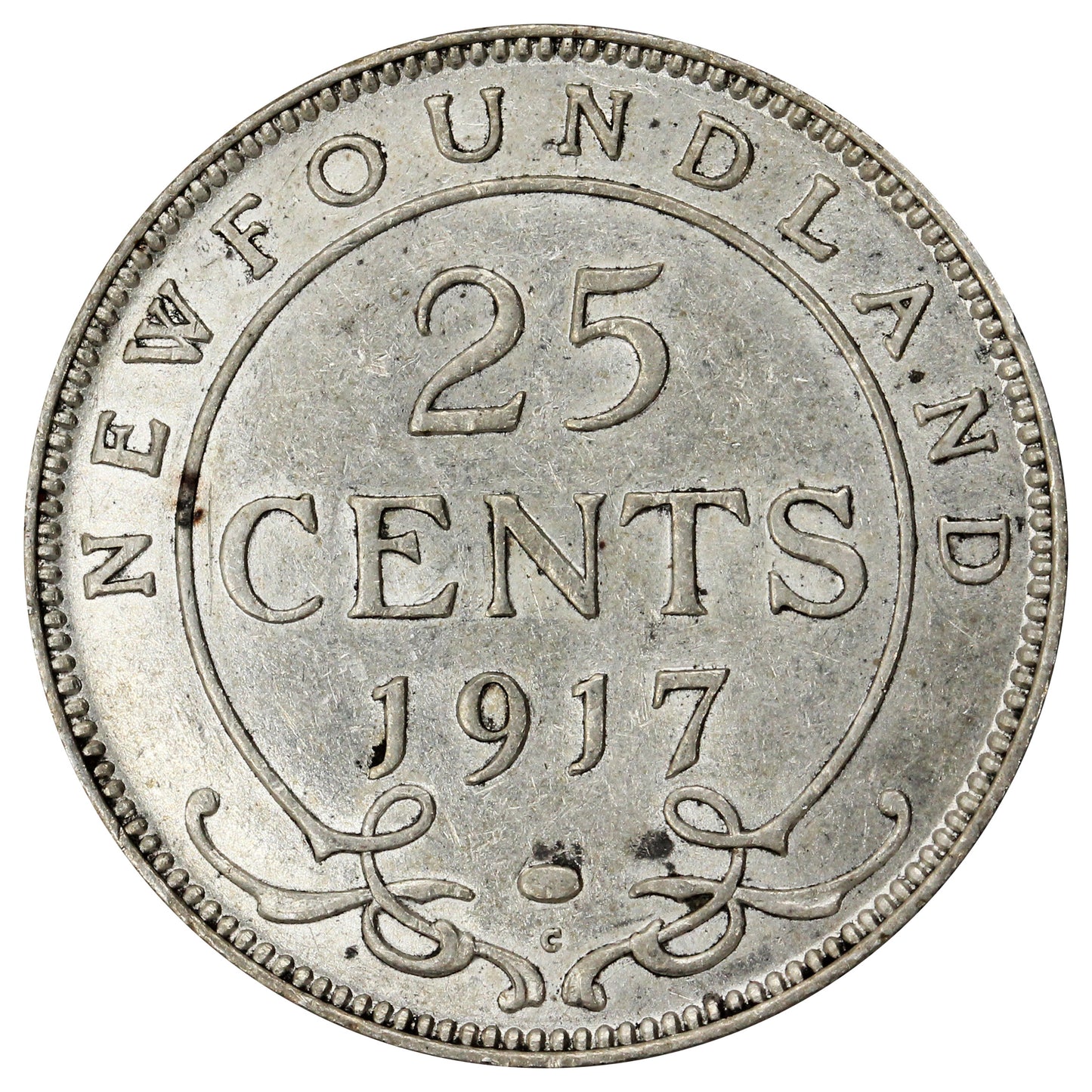 1917C Newfoundland 25-cents VF-EF (VF30)