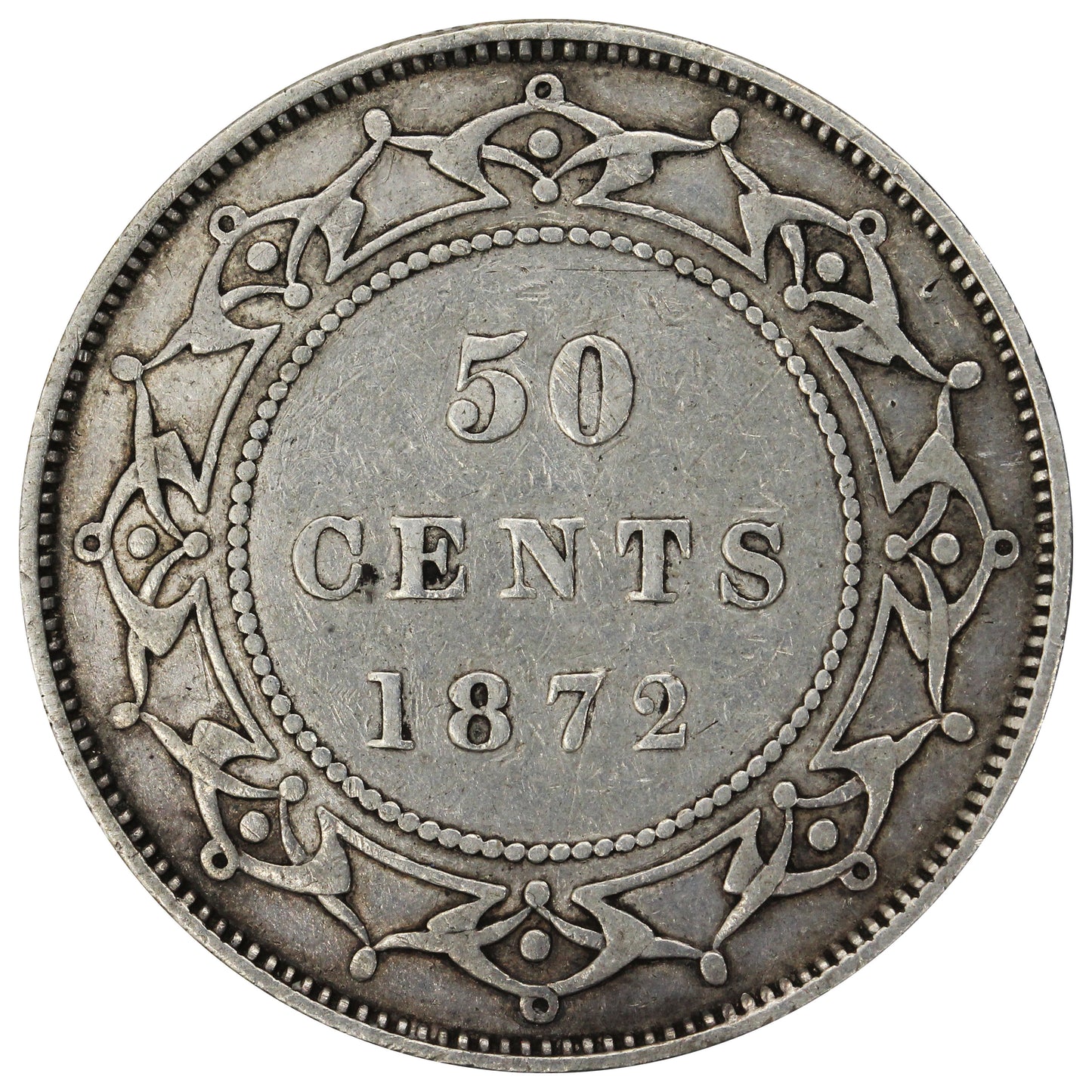 1872H Newfoundland 50-cents Very Fine (VF20) $