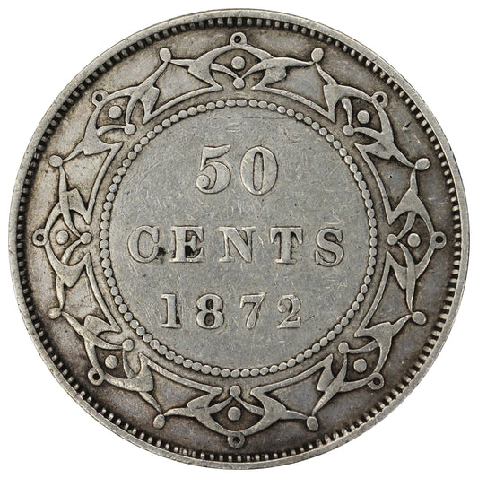 1872H Newfoundland 50-cents Very Fine (VF20) $