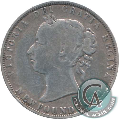 1873 Newfoundland 50-cents G-VG (G6)