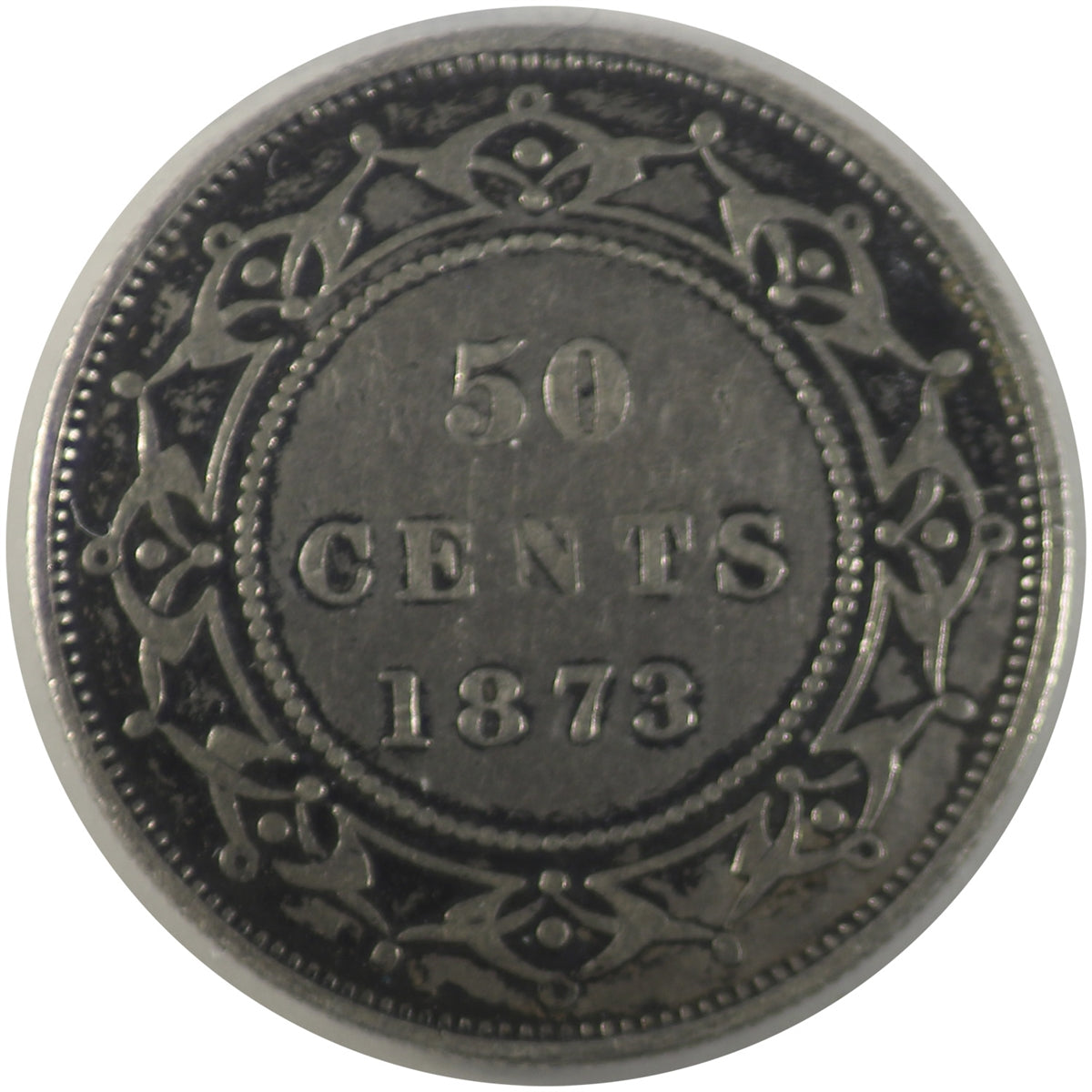 1873 Newfoundland 50-cents ICCS Certified F12