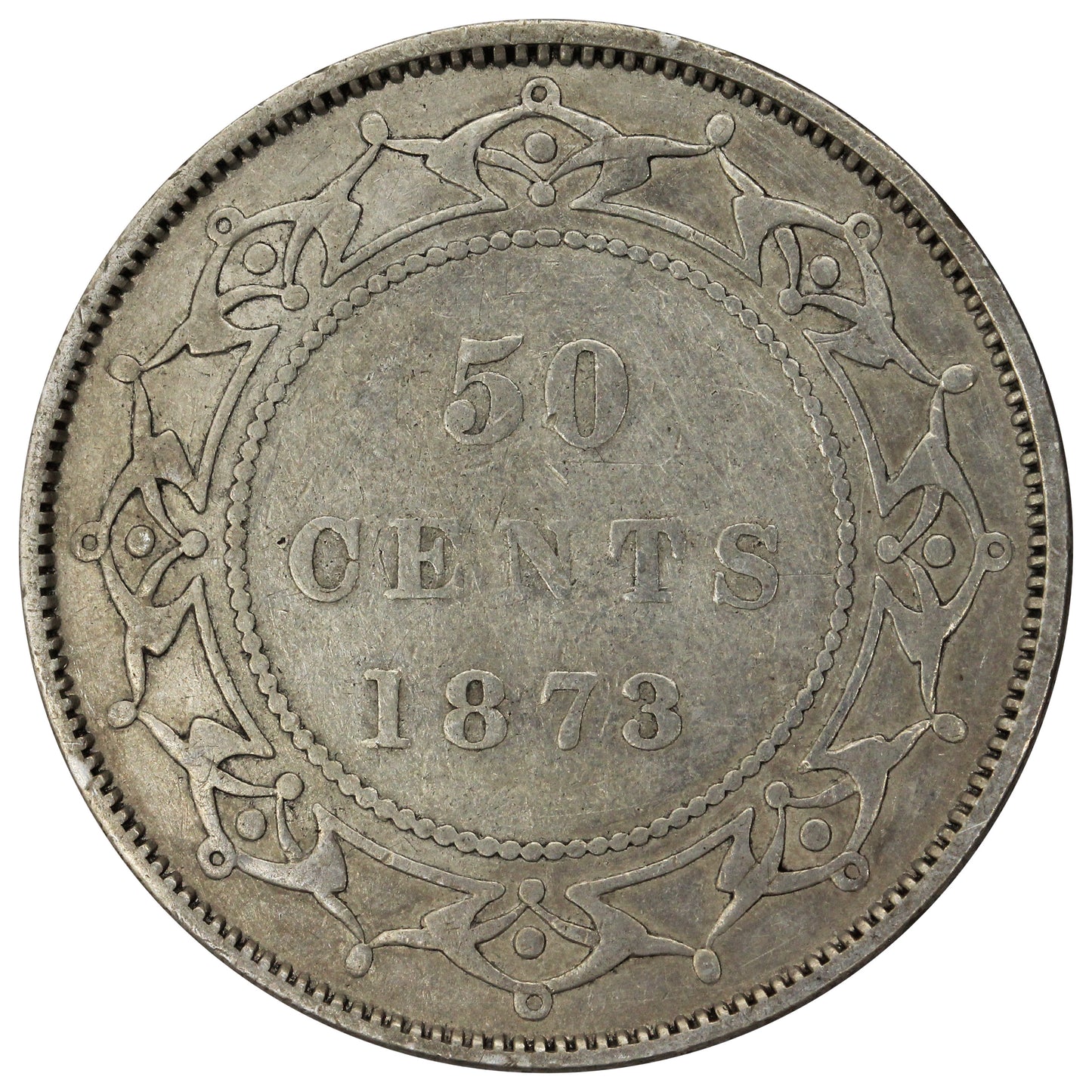 1873 Newfoundland 50-cents Very Good (VG8)