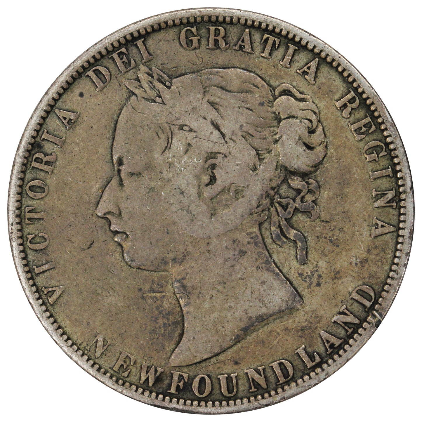 1874 Newfoundland 50-cents VG-F (VG10) $