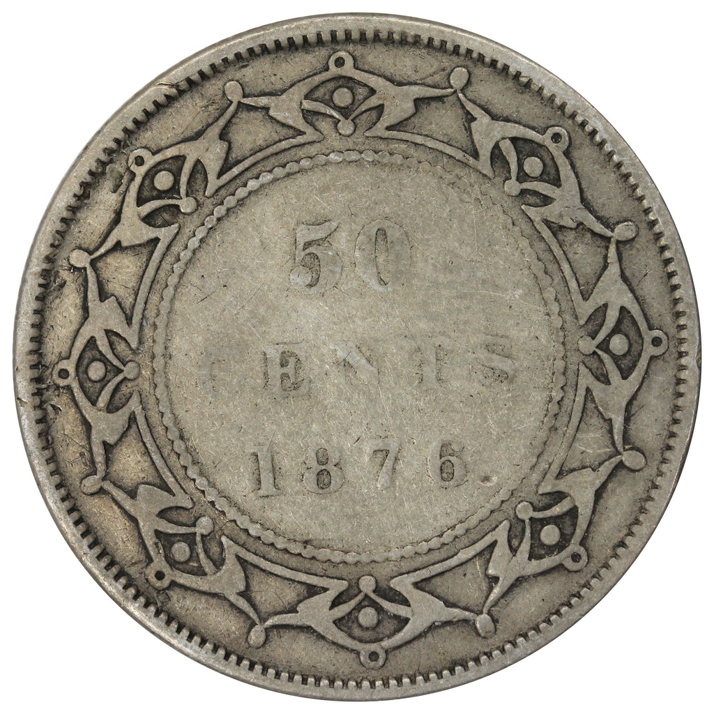 1876H Newfoundland 50-cents G-VG (G6)