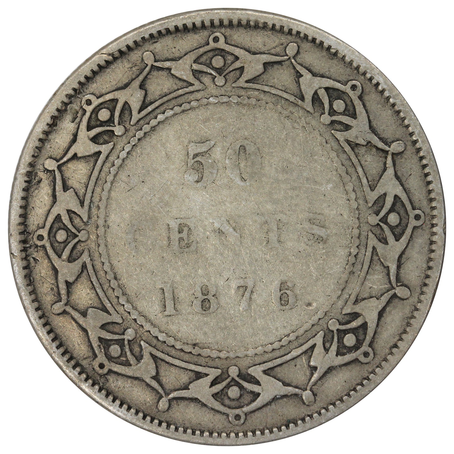 1876H Newfoundland 50-cents G-VG (G6)