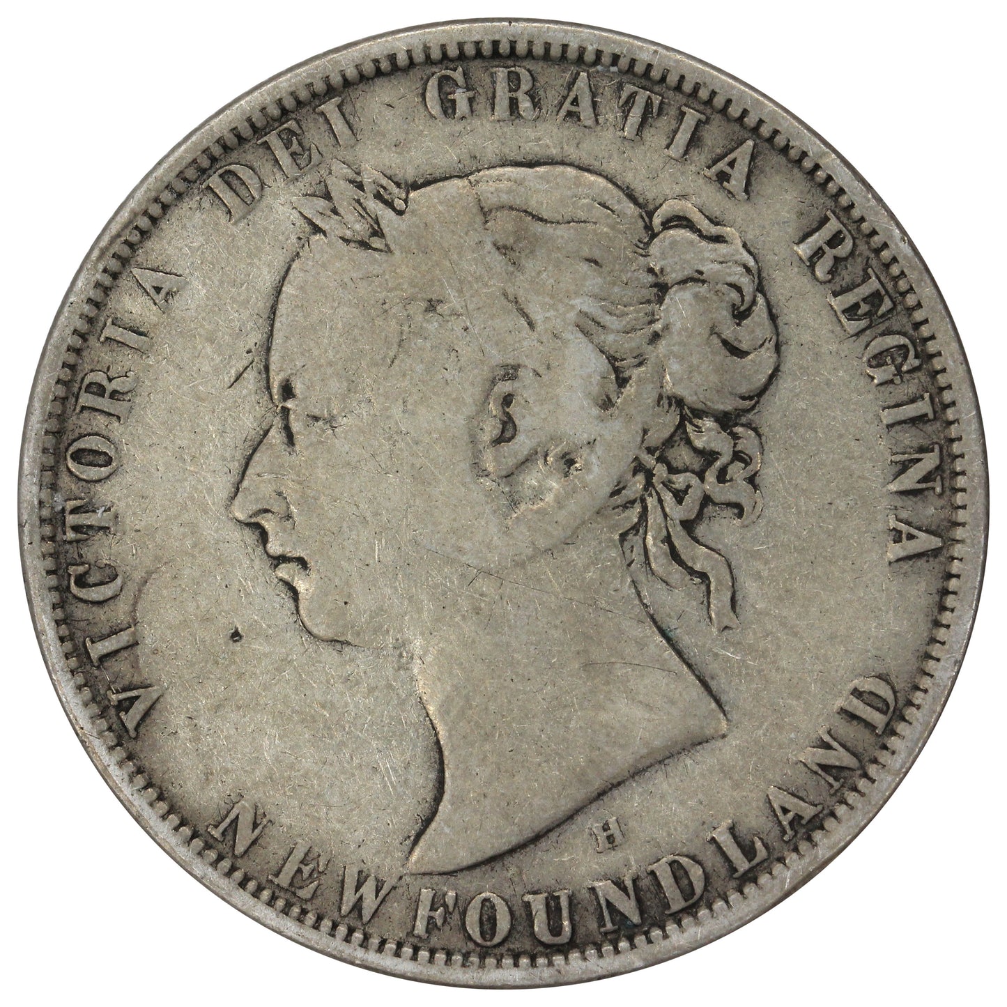 1876H Newfoundland 50-cents G-VG (G6)