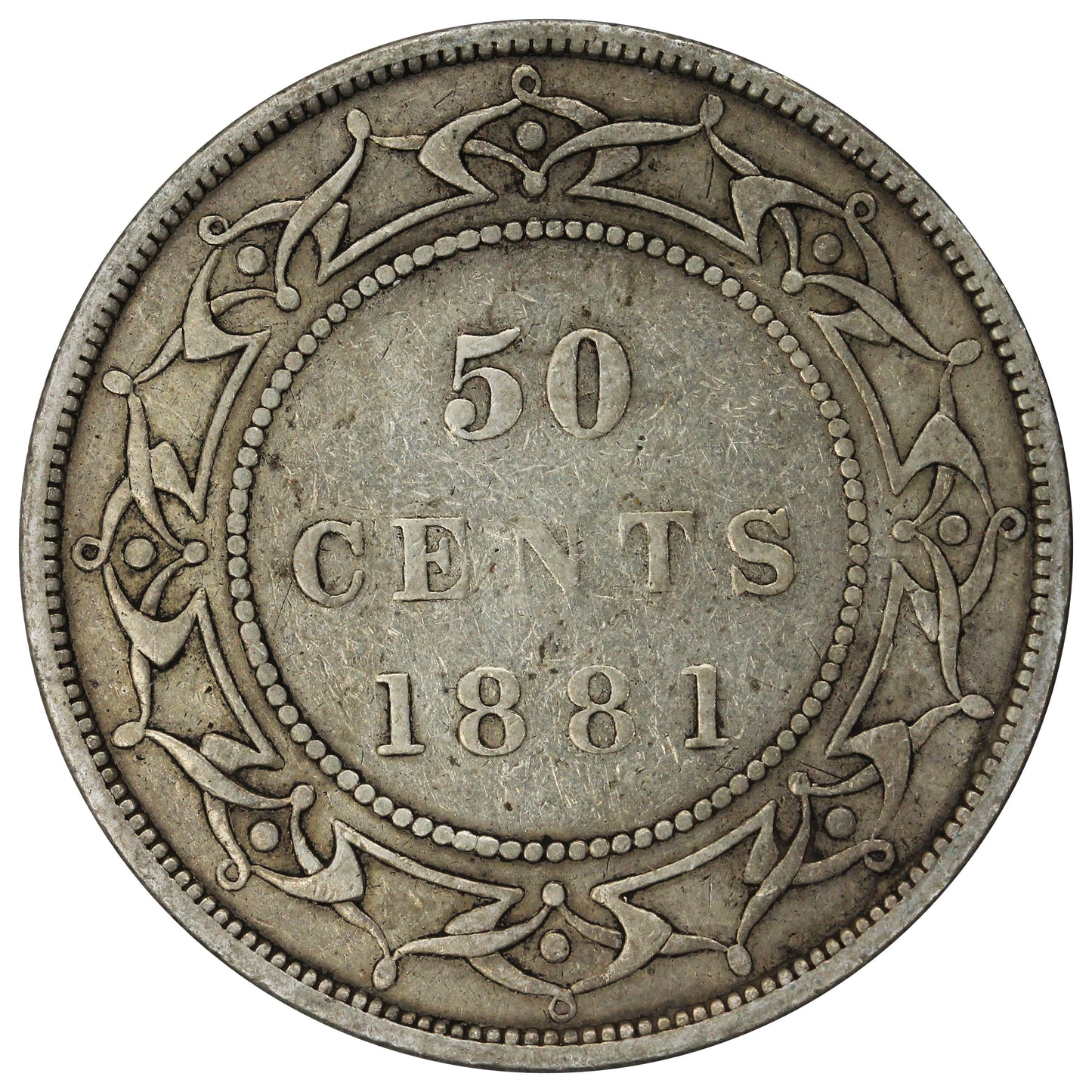 1881 Newfoundland 50-cents VG-F (VG-10) $